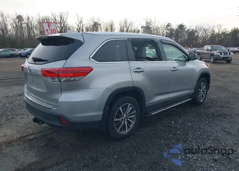 2019 Toyota Highlander Xle from USA, damaged, VIN 5TDJZRFH4KS566559
